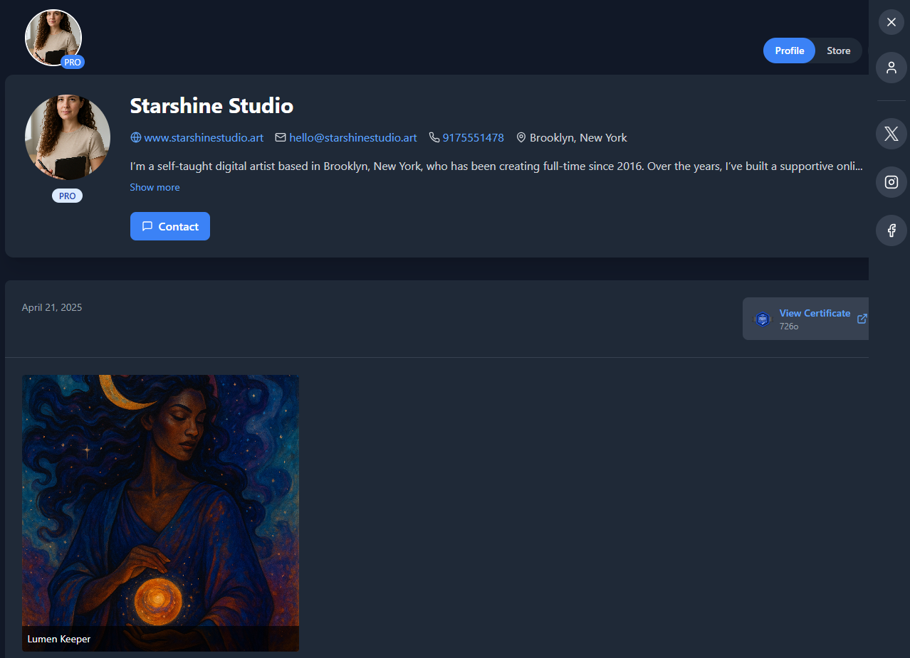 Profile Preview
